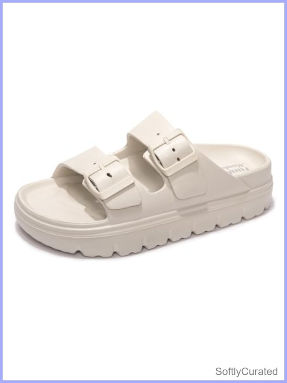 Comfort Slides Non-Slip Lightweight Flat Beach Sandals Adjustable Strap